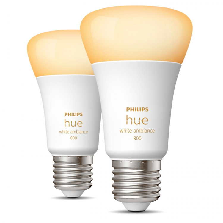 Philips Hue White Ambiance E27 2-pack