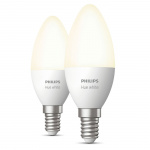 Philips Hue White E14 Kron 2-pack
