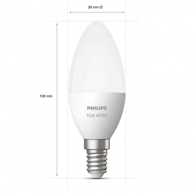 Philips Hue White E14 Kron 2-pack