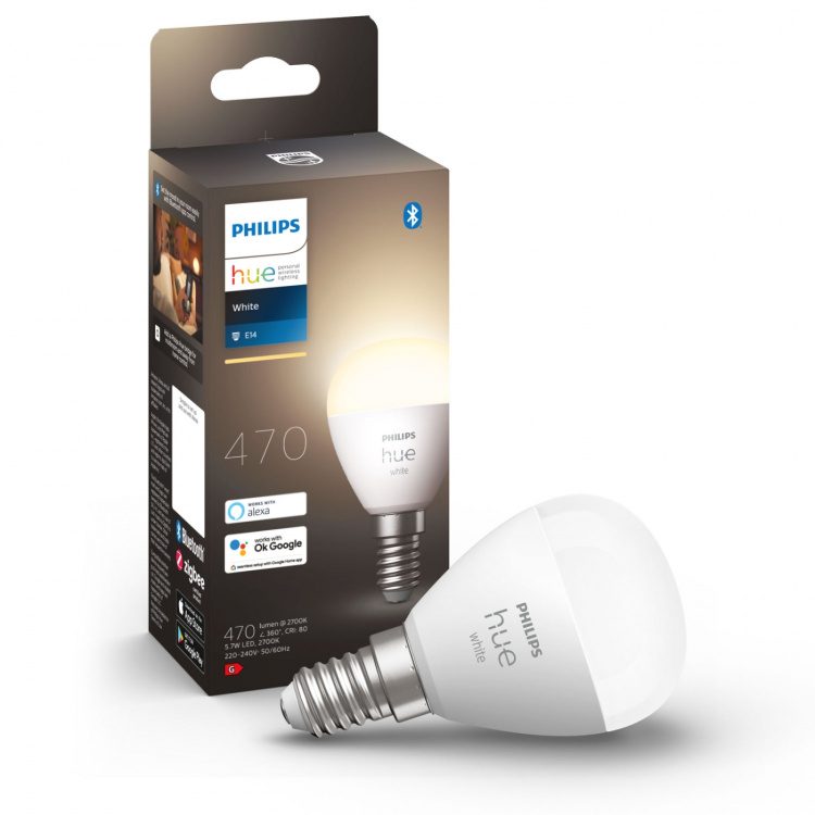 Philips Hue White E14 P45 Klot 1-pack Philips Hue White E14 P45 Klot 1-pack