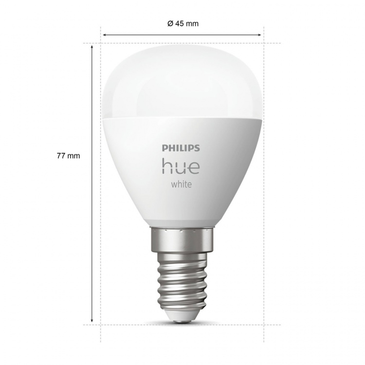 Philips Hue White E14 P45 Klot 1-pack Philips Hue White E14 P45 Klot 1-pack