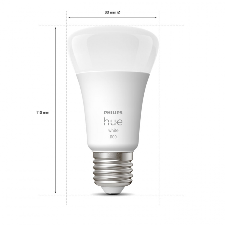 Philips Hue White E27 A60 1100lm 1-pac
