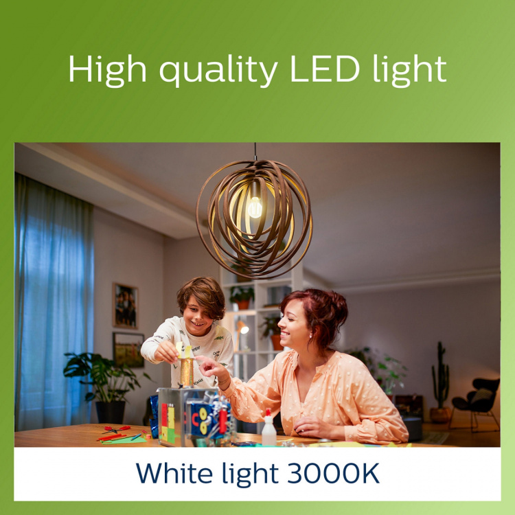 Philips LED E27 Normal 60W Klar 840lm
