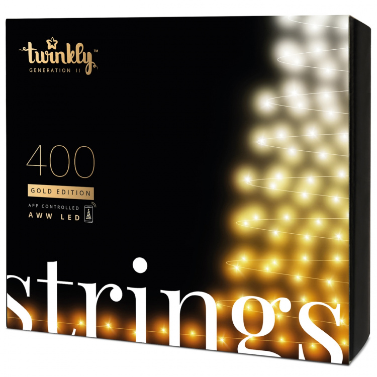 Twinkly Strings 400 AWW LED\'er Gen.II Gold Edition