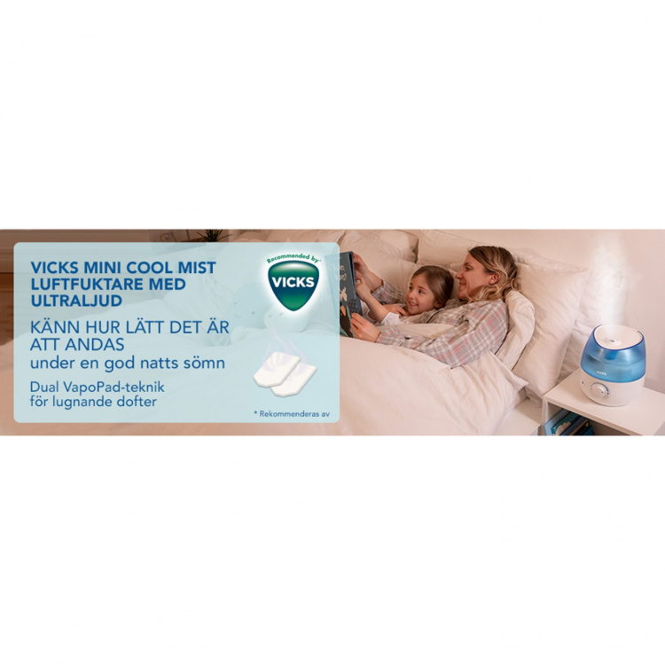 Vicks Luftfuktare Mini Cool Mist Ult Vicks Luftfuktare Mini Cool Mist Ult
