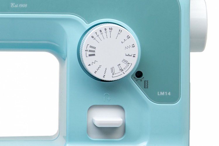 Brother LM14 Limited Edition Symaskine inkl. 10 spoler og fingerbeskyttere, Mint Brother LM14 Limited Edition Symaskine inkl. 10 spoler og fingerbeskyttere, Mint