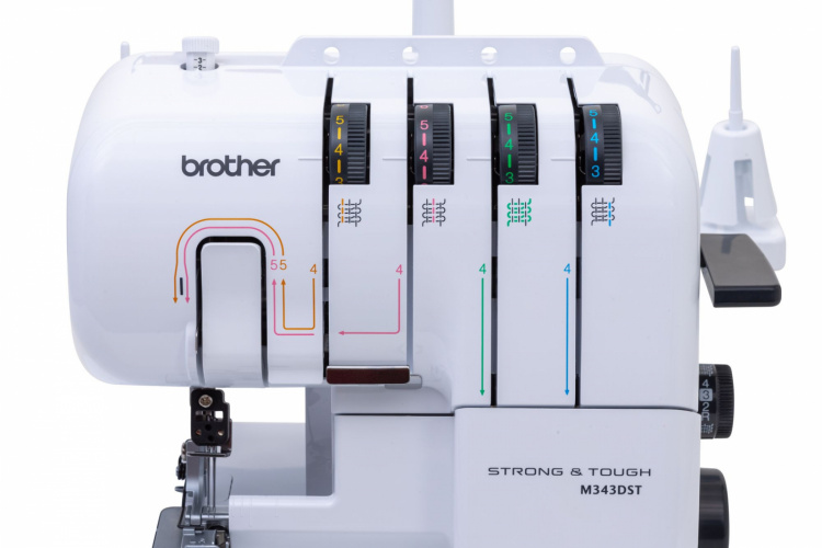 Brother M343DST Strong & Tough Overlock inkl. Udtræksbord og ekstra trykfødder Brother M343DST Strong & Tough Overlock inkl. Udtræksbord og ekstra trykfødder