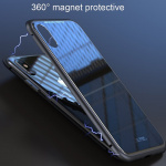 CAFELE iPhone X/XS glasetui med magnetisk lås til i sølvfarve