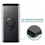 skærmbeskytter i 3D-hærdet glas til Samsung Galaxy S9 - Hvid