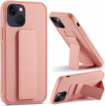 Silikoneetui med stativ til iPhone 11 Pro Max, Pink