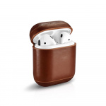 Læderetui til Apple Airpods med spænde Læderetui til Apple Airpods med spænde