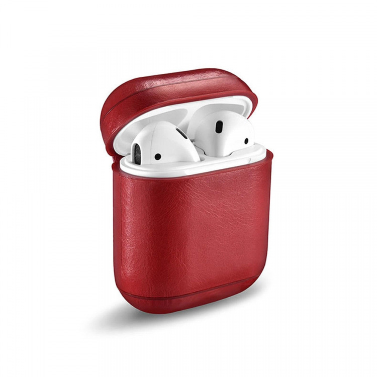 Læderetui til Apple Airpods med spænde Læderetui til Apple Airpods med spænde