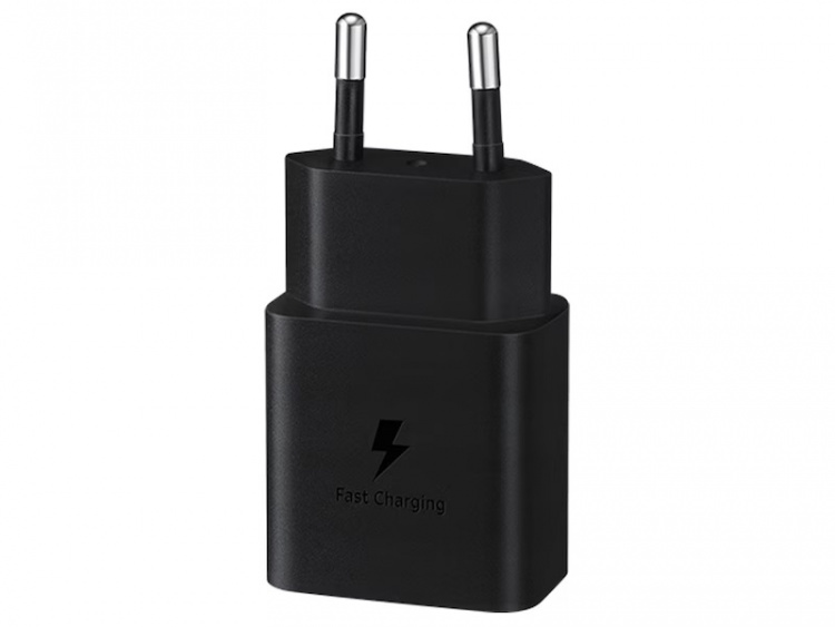 Samsung EP-T1510X USB-C 15W vægoplader + 3A USB-C-kabel, sort Samsung EP-T1510X USB-C 15W vægoplader + 3A USB-C-kabel, sort
