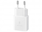 Samsung EP-T1510X USB-C 15W vægoplader + 3A USB-C-kabel, hvid Samsung EP-T1510X USB-C 15W vægoplader + 3A USB-C-kabel, hvid