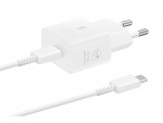 Samsung EP-T2510N GaN vægoplader USB-C 25W + kabel, hvid