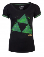 Zelda - Triforce Splatter Dame T-shirt, S