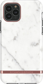 Richmond & Finch iPhone 12/12 Pro Freedom-etui, hvid marmor, rosaguld