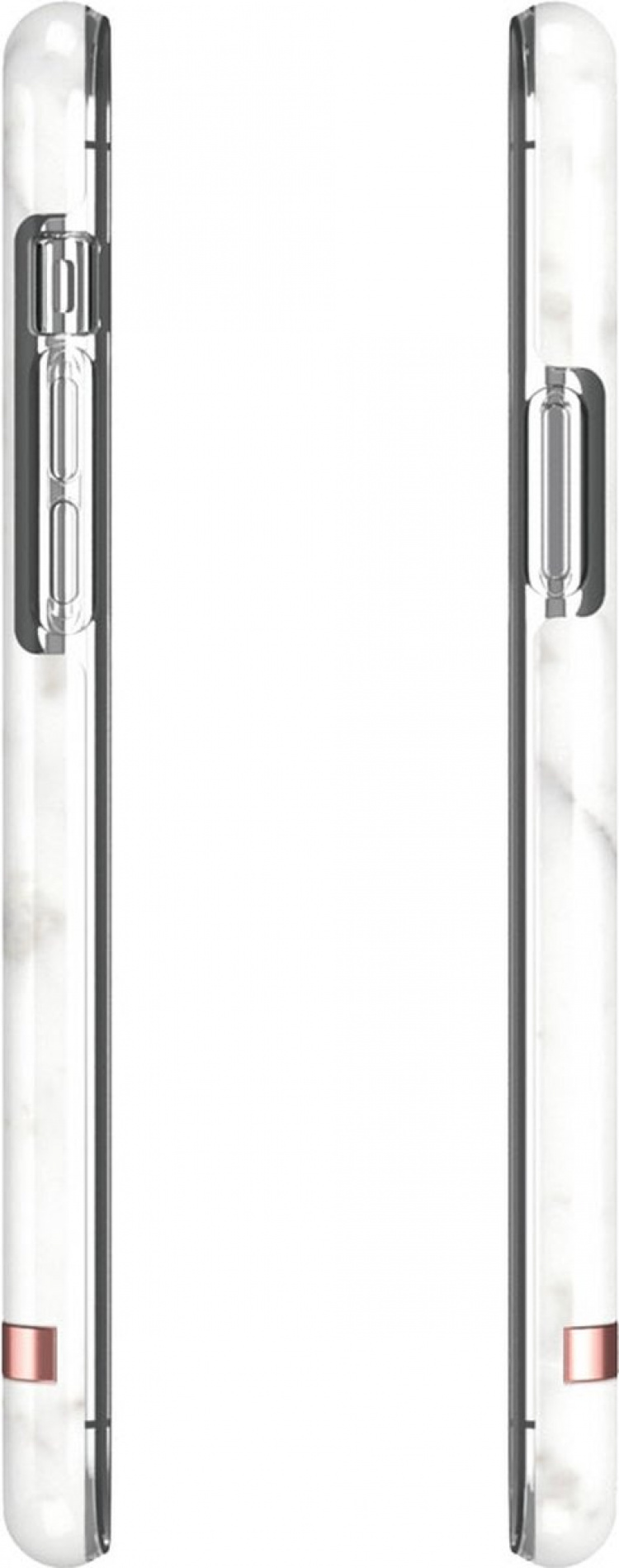 Richmond & Finch iPhone 12/12 Pro Freedom-etui, hvid marmor, rosaguld