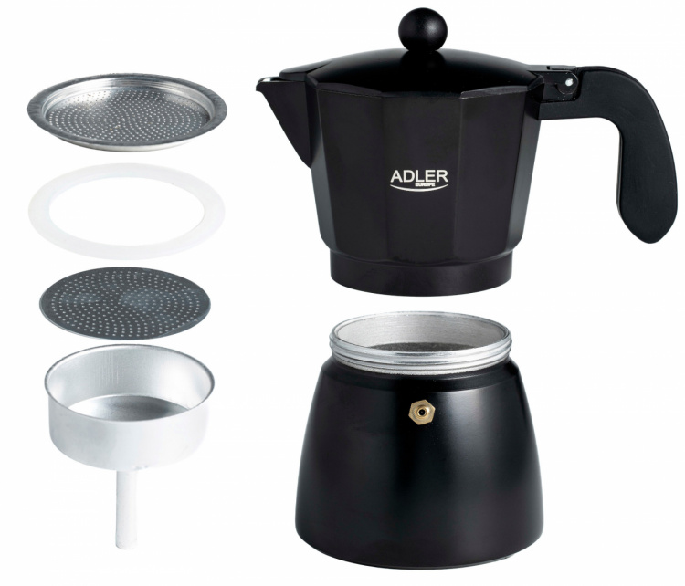 Adler AD 4421 Espresso-/kaffemaskine, 6 kopper