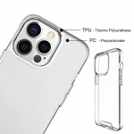 Crystal-etui til iPhone 16 Pro Max, gennemsigtig