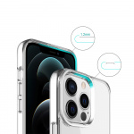 Crystal-etui til iPhone 16 Pro Max, gennemsigtig