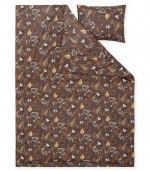 Kosta Linnewäfveri Bäddset Bandene Satin, Brun