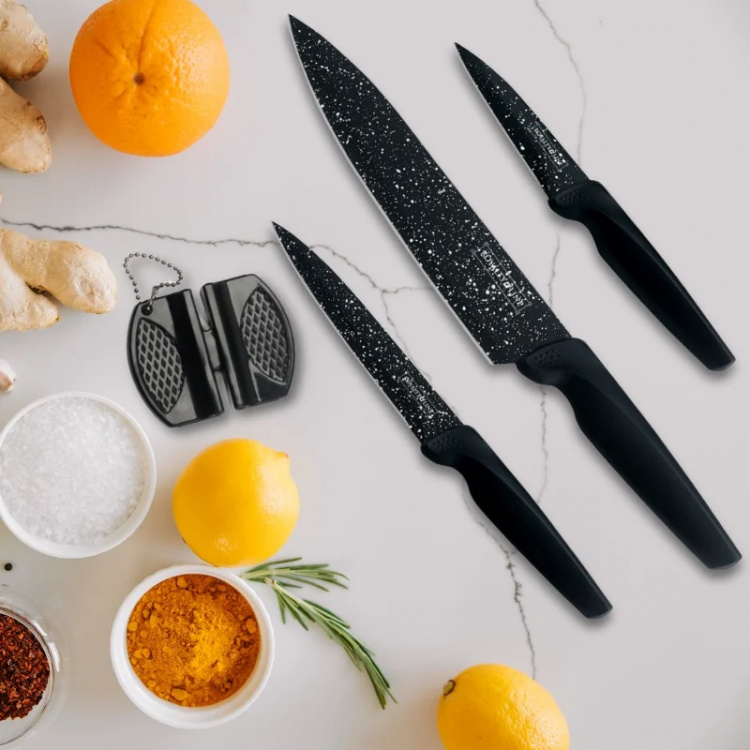 Royalty Line RL-MB3B 3-delt knivsæt med mini-knivsliber