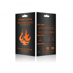 Skærmbeskytter i hærdet glas med metalramme, iPhone 15