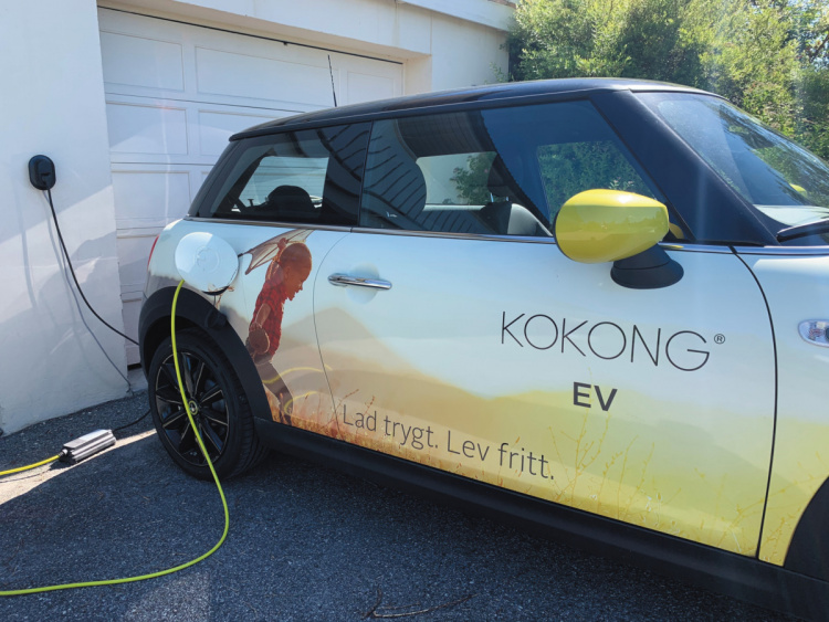 Kokong Ev Zen-oplader, fjordblå Kokong Ev Zen-oplader, fjordblå