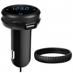 FM-sender med Bluetooth-håndfri, QC 3.0-oplader FM-sender med Bluetooth-håndfri, QC 3.0-oplader