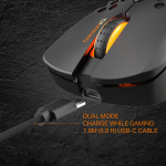 DELTACO GAMING DM220 Trådlös lättvikts gaming mus, RGB, svart DELTACO GAMING DM220 Trådlös lättvikts gaming mus, RGB, svart