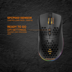 DELTACO GAMING DM220 Trådlös lättvikts gaming mus, RGB, svart DELTACO GAMING DM220 Trådlös lättvikts gaming mus, RGB, svart