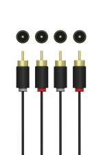 QNECT Phono 2xRCA han - 2xRCA han, 10m