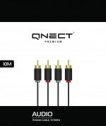 QNECT Phono 2xRCA han - 2xRCA han, 10m