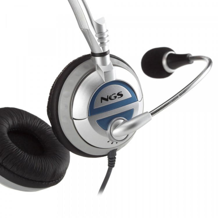 NGS Headset MSX6PRO 2 x 3,5 mm, volumenkontrol, hvid