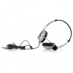 NGS Headset MSX6PRO 2 x 3,5 mm, volumenkontrol, hvid