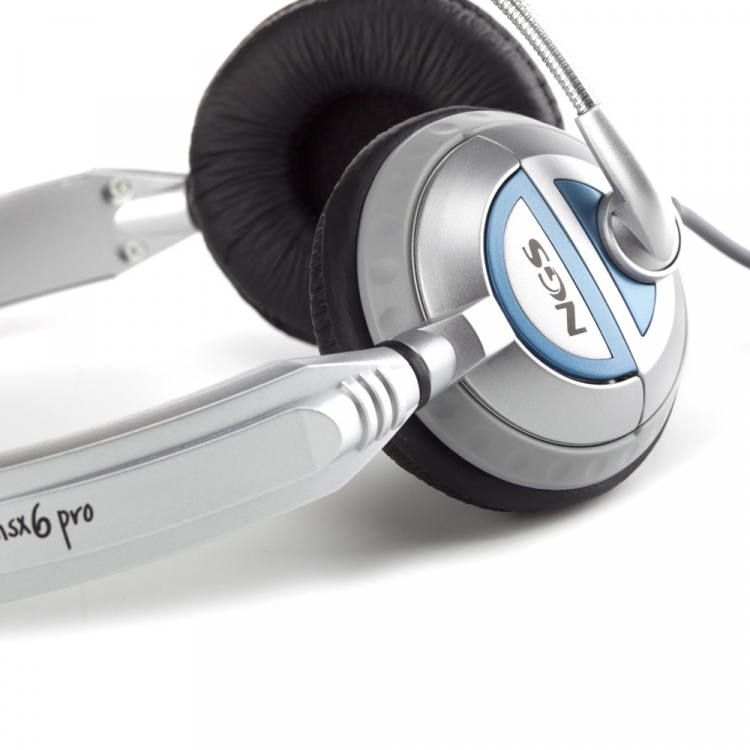 NGS Headset MSX6PRO 2 x 3,5 mm, volumenkontrol, hvid