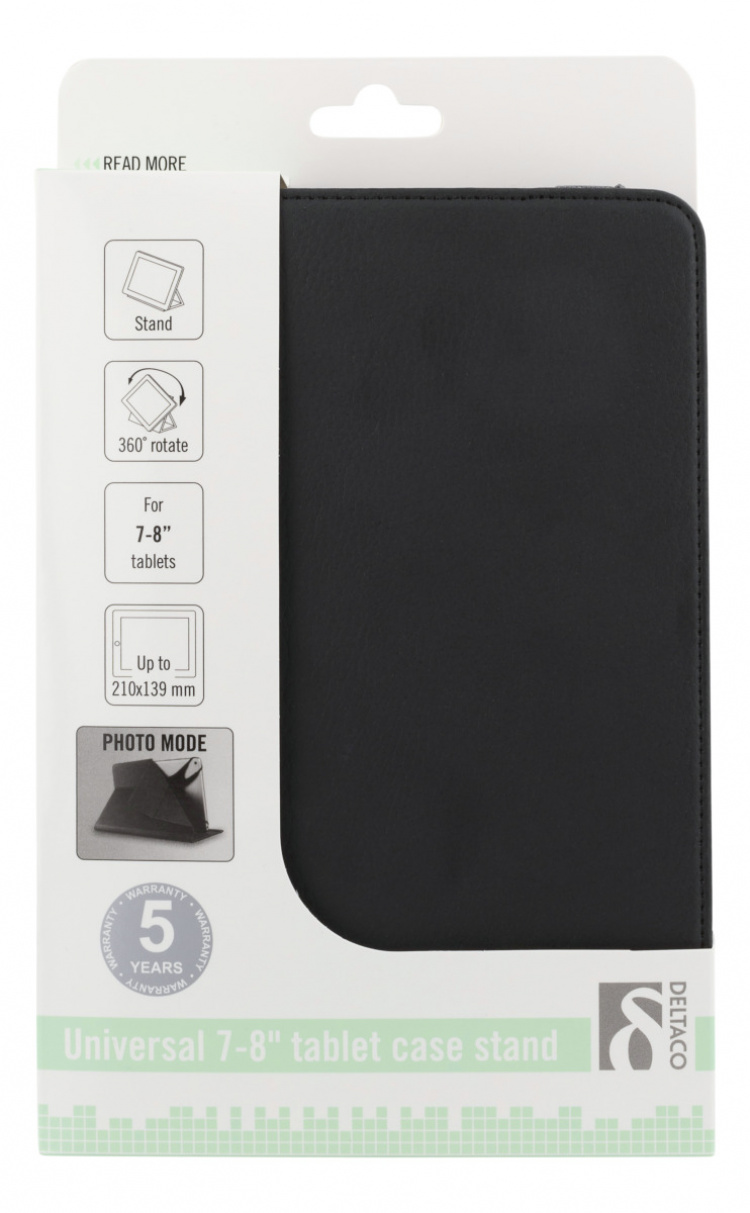 DELTACO Universelt tablet-etui, 7/8