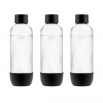 3-pack AGA AQVIA PET-flaska, 1L, Svart