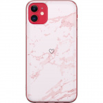 Mobilcover til Apple iPhone 11 med Rosa Hjerte motiv