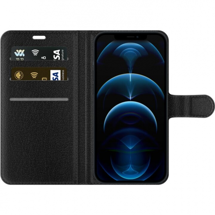 Tegnebogsetui til Apple iPhone 12 Pro med Marmor motiv