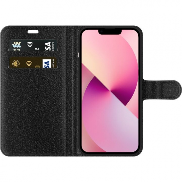 Tegnebogsetui til Apple iPhone 13 mini med Blå sommerfugle motiv