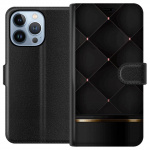 Tegnebogsetui til Apple iPhone 13 Pro med Luksuslinje motiv
