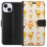 Tegnebogsetui til Apple iPhone 14 med Glasagtigt motiv