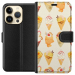 Tegnebogsetui til Apple iPhone 15 Pro med Glasagtigt motiv