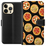Tegnebogsetui til Apple iPhone 15 Pro Max med Pizza motiv