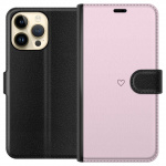 Tegnebogsetui til Apple iPhone 15 Pro Max med Hjerte motiv