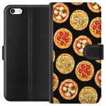 Tegnebogsetui til Apple iPhone 5 med Pizza motiv
