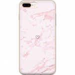 Mobilcover til Apple iPhone 7 Plus med Rosa Hjerte motiv
