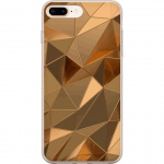 Mobilcover til Apple iPhone 7 Plus med 3D Guld motiv